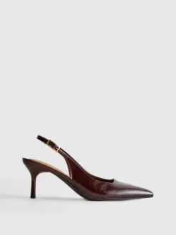 Tacones destalonados de piel sintética By Coleen