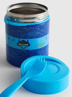 Termo para alimentos con asa y cubiertos