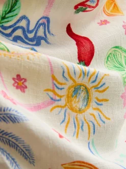 The Primark Scene | Top bandeau curvado estampado