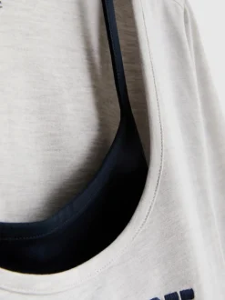 The Primark Scene | Top de doble capa con eslogan
