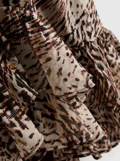 The Primark Scene | Vestido corto halter de leopardo