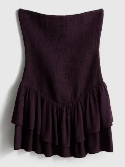 The Primark Scene | Vestido corto bandeau fruncido