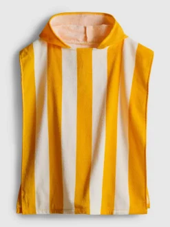 Toalla tipo poncho con capucha en algodón puro