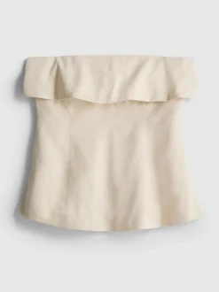 Top bandeau con parte superior plegada