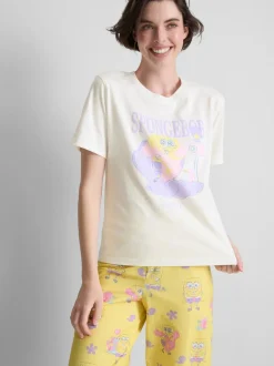 Top de pijama gráfico «OOTD» de Bob Esponja
