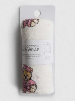 Turbante de algodón estampado
