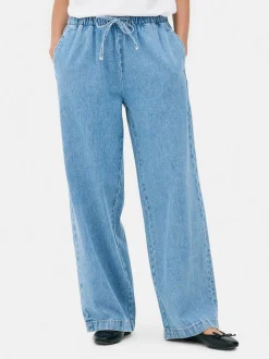 Vaqueros estilo jogger de talle medio