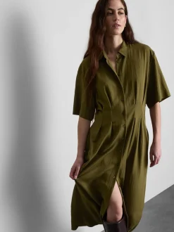 Vestido camisero midi