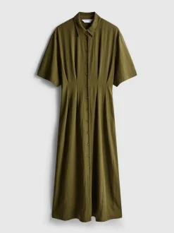 Vestido camisero midi