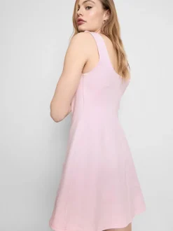 Vestido corto de punto roma con mucho algodón