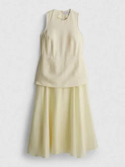 Vestido midi con péplum a capas de The Edit
