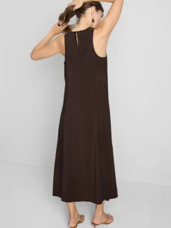 Vestido midi recto