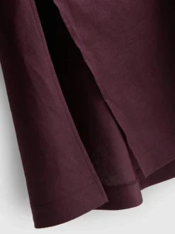 Vestido midi sin mangas de lino de The Edit