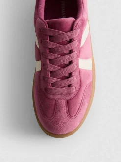 Zapatillas de antelina con suela de plataforma