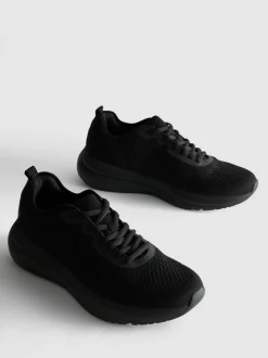 Zapatillas de punto con cordones