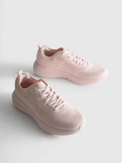 Zapatillas de punto con cordones