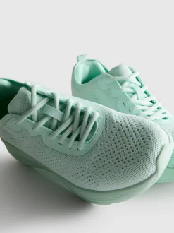 Zapatillas de punto con cordones