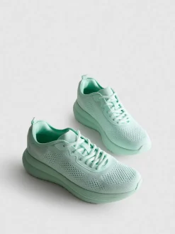 Zapatillas de punto con cordones
