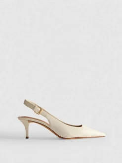 Zapatos de salón de piel sintética con hebilla