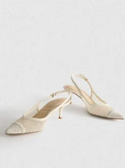 Zapatos de tacón destalonados de horma ancha