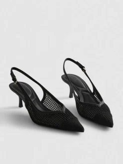 Zapatos de tacón destalonados de horma ancha