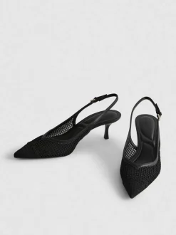 Zapatos de tacón destalonados de horma ancha